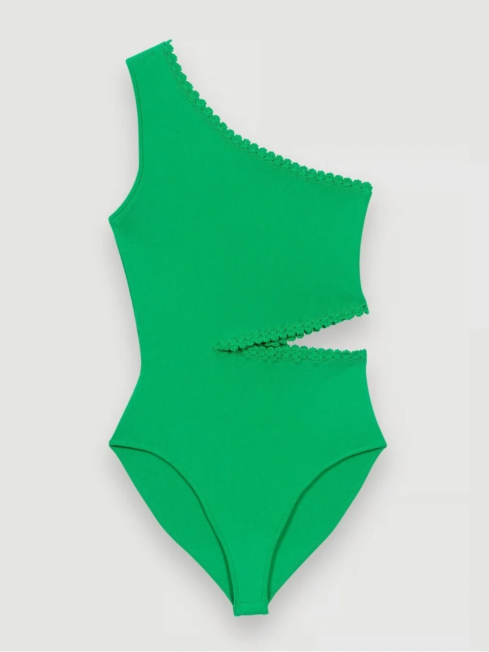 Women’s One-Shoulder Cutout bodysuit - Green